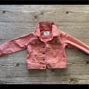 Cute pink denim jacket for little girl